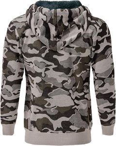 Sudadera OEM Streetwear Personalizada con Bordado, Estilo Holgado, con Cremallera, Oversize, Desgastada, Camuflaje, Sudadera con Capucha, Chaqueta de Trabajo de Lona para Hombre - Product Image 6