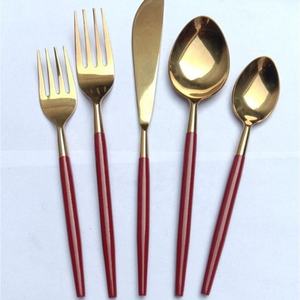Fabricant élégant en acier inoxydable plaqué argent ensemble de couverts réutilisables cuillère et fourchette avec poignée design - Product Image 3