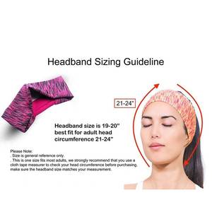 Sporty <b>Headbands</b> Customized Design Unisex Gradient Color Elastic Spandex Cotton Casual Wear Custom Pattern Designs <b>Headbands</b> - Product Image 5