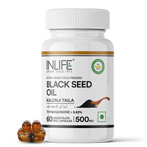 Cápsulas de Aceite de Semilla Negra 500mg Kalonji Nigella Sativa Prensado en Frío 0.83% Timokinona Omega 6 9 60 Cápsulas Vegetarianas - Product Image 1