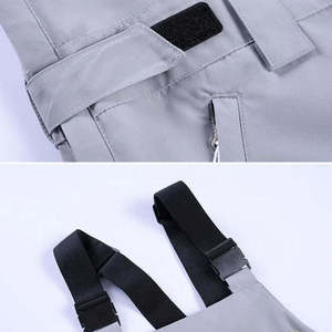 Pantalones de esquí impermeables para mujer, peto de snowboard cortavientos, peto de nieve aislante para invierno, correas ajustables, transpirable, equipo profesional - Product Image 3
