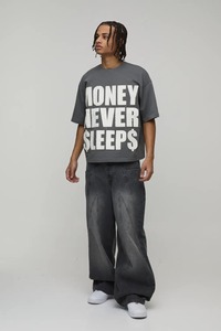 Camiseta de algodón extragrande para hombre, corte holgado, hombros caídos, estilo casual, streetwear, moda de verano - Product Image 6