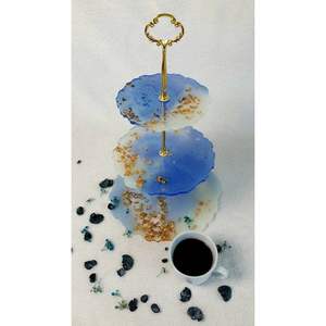 Handmade Resin <b>Cake</b> Stand for Dining Table Decor Premium <b>Cake</b> <b>Decorating</b> <b>Supplies</b> - Product Image 2
