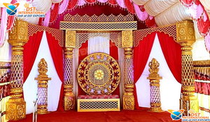 Srylankan-escenario de boda Manavarai, decoración tradicional de escenario india, fabricante de escenarios de estilo indio del Sur - Product Image 4