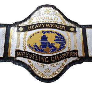 the 1986 WWE World Heavyweight Championship wrestling title belt, famously associated with Hulk Hogan - Product Image 2