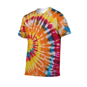 Wholesale Men's High Quality Customized <b>Tie</b> Dye T Shirts <b>Tie</b> Dye Combed Cotton T Shirts - Product Image 6