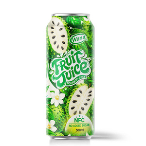 OEM 500ml Bebida de Jugo de Frutas Esterilizada Saludable con Sabor a Guanábana en Botella, Bajo MOQ, Base de Agua Natural, Mango, Naranja, Manzana - Product Image 1