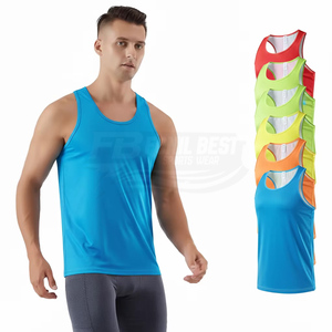 Lightweight Marathon Running Vest Quick Dry Breathable Jersey Cotton/Bamboo Fiber Silk Screen Printing Casual Knitted Unisex - Product Image 4