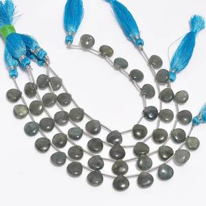 Cuentas de Piedra Preciosa Natural de Aguamarina Musgosa en Forma de Corazón, Lisas, de 8mm, Cuentas Sueltas Semipreciosas para Fabricación de Joyería a Precio de Fábrica - Product Image 3