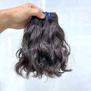 Paquetes de trama de doble dibujado Super doble Paquetes de trama ondulada Paquetes de cabello súper ondulado natural Marrón Doble dibujado - Product Image 1