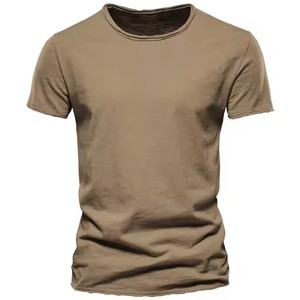 เสื้อยืดคอกลมแขนสั้นผ้าคอตตอนหนา 305GSM รุ่นใหม่ปี 2025 สำหรับผู้ชาย ราคาดีที่สุด MOQ ต่ำ - Product Image 2