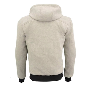 Sudadera con Capucha y Cierre para Hombre, Color Sólido, Corte Casual, Manga Regular, para Otoño, Transpirable, de Algodón Tejido - Product Image 2