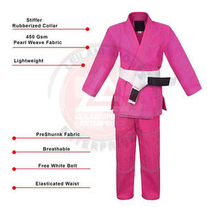 Kimono de Jiu Jitsu Personalizable con Logotipo Frontal, 100% Algodón, Ligero, Material Duradero, Unisex, MOQ Bajo - Product Image 6