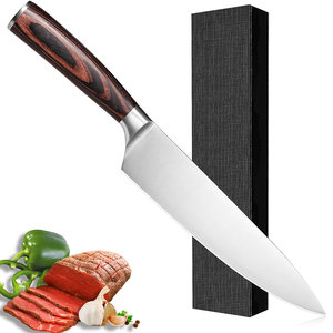 Couteau de chef en acier inoxydable robuste avec poignée confortable pour la préparation des aliments, la cuisine et la restauration - Product Image 2