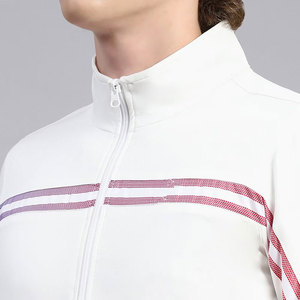 Ensemble de survêtement pour homme à porter au quotidien, coupe confortable, avec veste zippée intégrale et pantalon - Product Image 5