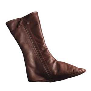 Custom Made Genuine Leather <b>Ankle</b> <b>Socks</b> <b>for</b> Men & <b>Women</b> with Custom Logo Black Winter Khuffs High Quality Standard International - Product Image 1