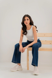 Women Street Wear Wide Leg Pants High <b>Waist</b> Straight Denim 2026 Custom Color Vintage Denim <b>Jeans</b> Pants OEM Service custom - Product Image 2