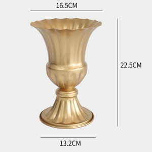 แจกันทรัมเป็ตโลหะแบบถอดประกอบได้สไตล์วินเทจ แจกันทำมือ - Product Image 1