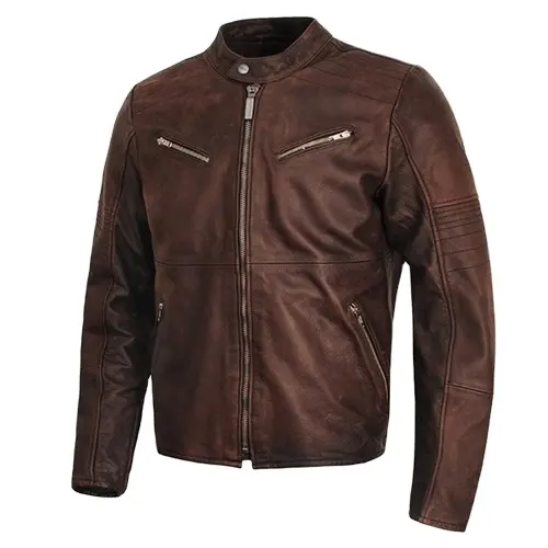Jaqueta de couro genuíno para motocicleta, jaqueta sustentável para motocicleta e corrida automática, para homens, roupas esportivas para adultos