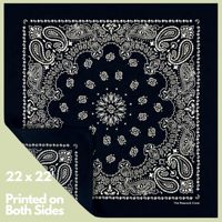 Hysaf Apparels Co - Pañuelo Personalizado de Primera Calidad, 100% Algodón, 22*22 Pulgadas, Tejido Transpirable, Suave, Cómodo y Duradero