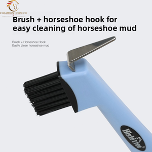Herramienta Profesional Reutilizable de Acero Inoxidable para Limpiar Pezuñas de Caballo, con Agarre Suave y Fuerte, Cepillo Esencial para el Cuidado Ecuestre - Product Image 4