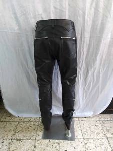 กางเกงหนังผู้ชายขายดี เอวสูง น้ำหนักเบา สีพื้น ทรงตรง คุณภาพดี MOQ ต่ำ หนังแท้ ผลิตในปากีสถาน - Product Image 4