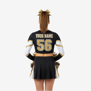 Uniforme de cheerleading pour femmes de taille adulte, en matériau respirant de qualité supérieure, personnalisé avec impression par sublimation - Product Image 3