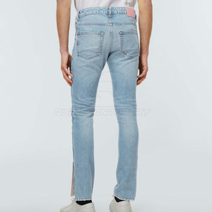 Trendy Fashion Inspired Casual <b>Men</b> Straight Jeans Pant <b>Stretch</b> Comfort Fabric Lightweight Breathable Street Style Modern Look - Product Image 2