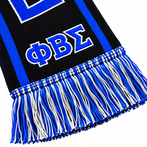 Conjunto de Bufanda y Gorro PBS para Hombre, Color Negro y Azul Rey, Jacquard Transpirable e Impermeable, Diseño con Letras 1914, Bufanda Cálida de Invierno, Gorro de Punto - Product Image 5