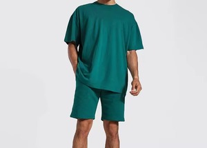 Ensemble court pour homme de qualité supérieure, tissu tricoté respirant, vêtements d'été, vente en gros à bas prix - Product Image 3