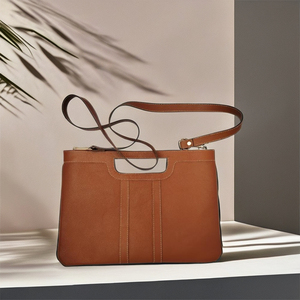 Sacs bandoulière en cuir véritable avec fermeture éclair, grande capacité, durables, imperméables, élégants, souples, pour ordinateur portable, shopping et voyage, vente en gros - Product Image 3