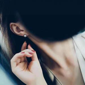 Pendientes de Botón Finos Chapados en Oro de 18K al por Mayor, Cuentas de Oro Natural Concentrado de 9-10 mm, Joyería para el Lóbulo de la Oreja Casi Impecable - Product Image 3