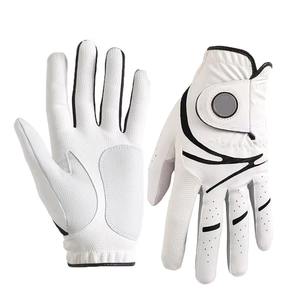 Guantes de Golf de Cuero Genuino Blanco Suave de Alta Calidad, Estilo 2024, OEM ODM, Logotipo Personalizado, Impermeables, Antideslizantes, Unisex, Deportivos - Product Image 6