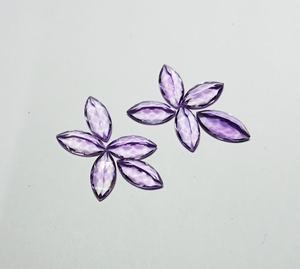 Pierres précieuses d'améthyste naturelle, taille marquise, du Brésil, haute qualité, pierres lâches pour la fabrication de bijoux, conception de pendentifs et bagues - Product Image 1