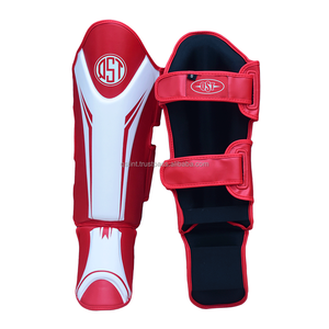 Protège-tibias et protège-pieds légers en cuir PU pour boxe professionnelle avec technologie thermique, sur mesure pour l'entraînement MMA et de kickboxing - Product Image 2