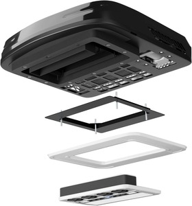 Aire Acondicionado para Techo de Autocaravana con Calefactor, 10,000 BTU, Bajo Perfil, DC, Silencioso, con Batería, para Camper, Furgoneta - Product Image 4