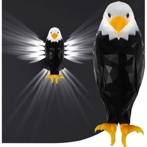 Lampada da Parete LED a Forma di Aquila Calva con Ricarica USB e Telecomando, Elegante Luce Decorativa Notturna - Product Image 3