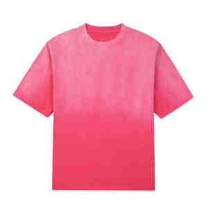 T-shirt Sportif Homme Coupe Slim Effet Délavé Personnalisé Spandex/Polyester Logo Avant Effet Vieilli Streetwear Tee-shirt Vierge OEM - Product Image 1