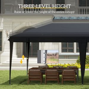 "20' X 10' Pop-up <b>Canopy</b> <b>Tent</b> with Steel Frame & Carry Bag for Outdoor BBQ & Events" - Product Image 5