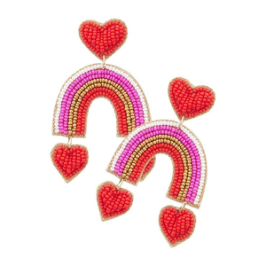 Boucles d'oreilles brodées de perles, mignonnes, élégantes, tendance, magnifiques, dernières créations par MD HANDICRAFTS - Product Image 3