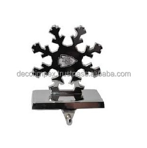 Décoration de Noël Flocons de neige en métal pailleté "" Ornements de flocon de neige en métal" - Product Image 5