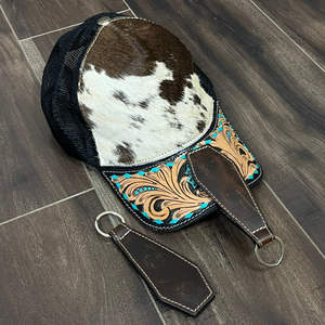 Nouveaux clips à chapeau personnalisés faits à la main en cuir véritable pour sac à main de voyage, sac à dos, bagages, porte-chapeau magnétique pour l'extérieur - Product Image 4