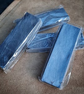 Placa de cuerno de búfalo negro pulido en forma de cuadrado, material artesanal para fabricación de mangos de cuchillos, lámina de cuerno cortada a medida - Product Image 3