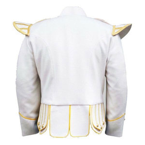 Veste sur mesure en doublet blanc écossais - Vêtements faits main pour bagarreurs et tambouriniers des Highlands 2026 - Product Image 2