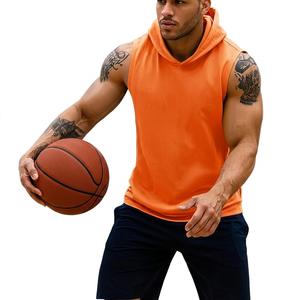 Sudadera sin Mangas para Hombre, de Algodón y Felpa, para Entrenamiento, Ropa Deportiva, Marca Privada, Fabricante de Ropa Deportiva OEM ODM, Sudaderas sin Mangas - Product Image 2