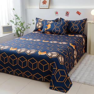 Ensemble de housse de couette 100% coton, doux, respirant, durable, avec fermeture à glissière - Product Image 1