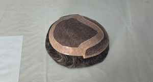 Peluca de Cabello Remy Chino Mono Front Lace Taz de Calidad Premium con Trama Única y Estilos de Ondas Profundas Naturales - Product Image 6