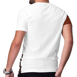 เสื้อยืดผู้ชายดีไซน์ใหม่ ขายส่ง พิมพ์โลโก้ตามสั่ง ผ้าแคนวาสคอตตอน 100% คุณภาพสูง แขนสั้น สไตล์สตรีทแวร์ - Product Image 5