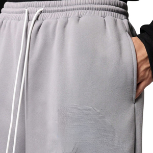Nuevos Pantalones Deportivos Casuales de Felpa Tejida para Hombre 2026, Estilo Baggy de Pierna Recta, con Cordones Ajustables y Corte Relajado - Product Image 4