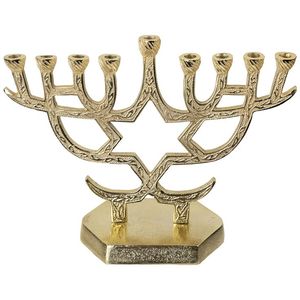 Candelabro Tradicional de Metal Plateado Antiguo de 9 Brazos para Velas, Centro de Mesa Decorativo - Product Image 5